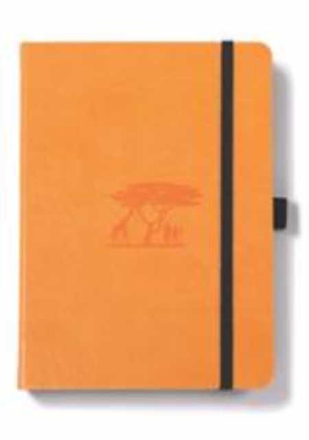 Dingbats* Earth A5+ Tangerine Serengeti Notebook - Dotted -