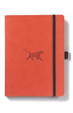 Coperta cărții 'Dingbats* Wildlife A5 Orange Tiger Notebook - Plain -'