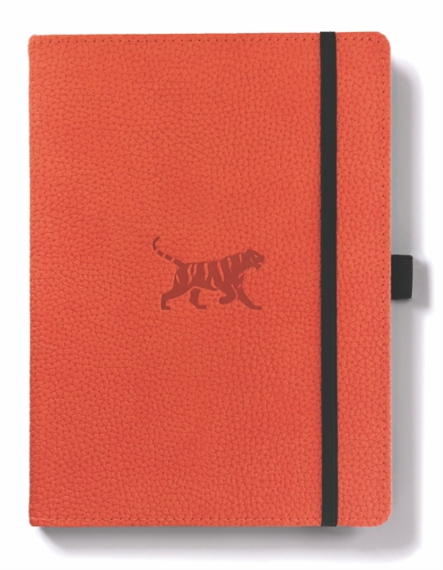 Coperta cărții 'Dingbats* Wildlife A5 Orange Tiger Notebook - Plain -'