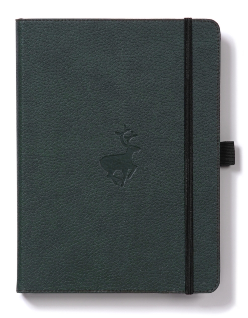 Dingbats* Wildlife A5 Green Deer Notebook - Lined - 