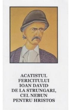 Coperta cărții 'Acatistul fericitului Ioan David de la Strungari, cel nebun pentru Hristos'