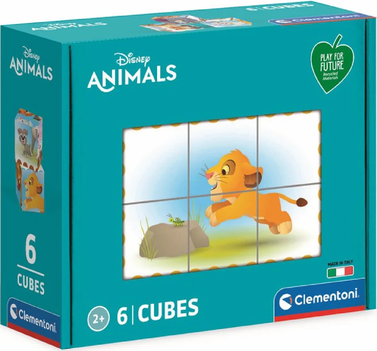 Puzzle 6 cuburi. Disney Animals
