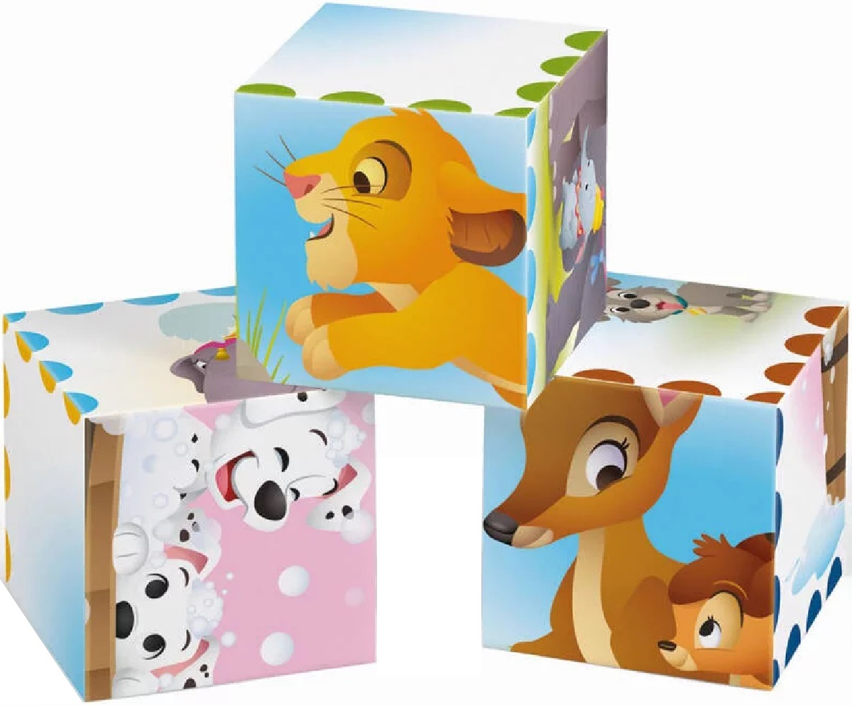 Puzzle 6 cuburi. Disney Animals