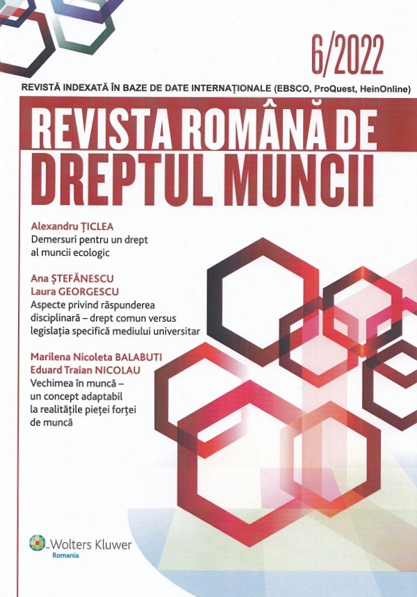 Revista Romana de Dreptul Muncii Nr.6/2022