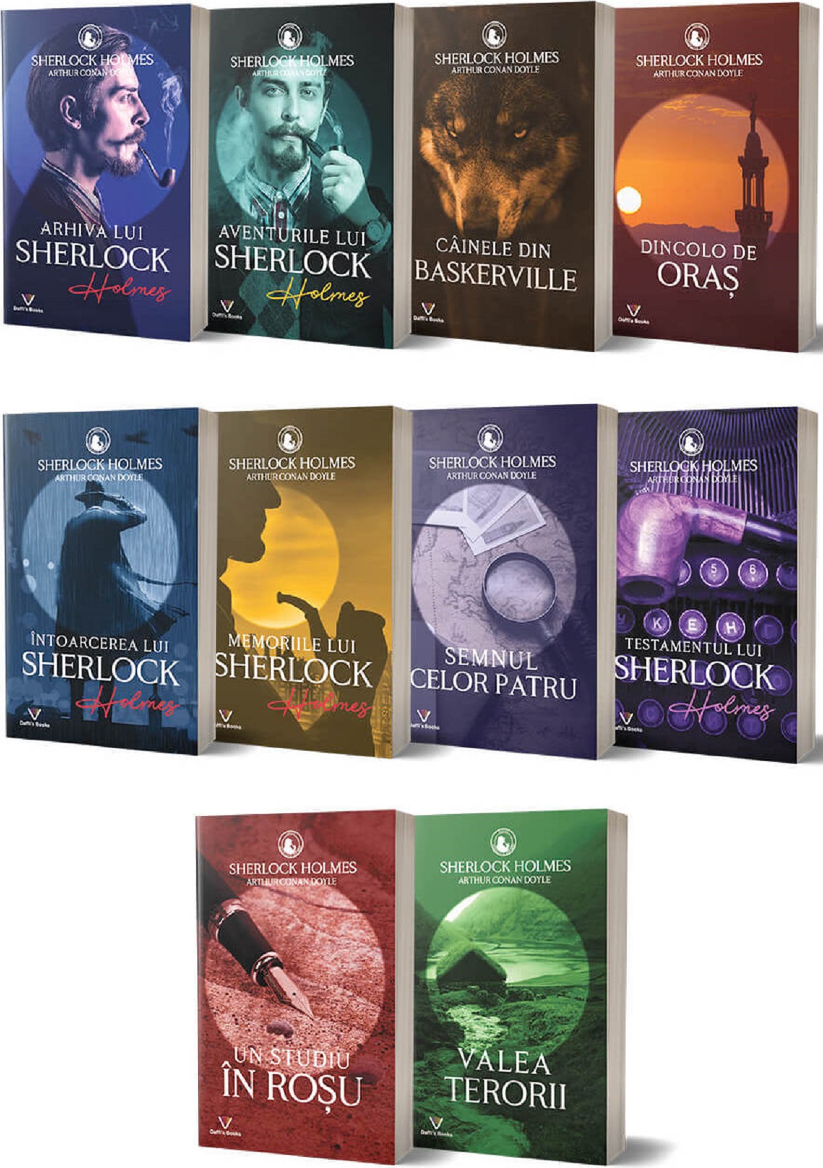 Pachet 10 volume: Sherlock Holmes - Arthur Conan Doyle