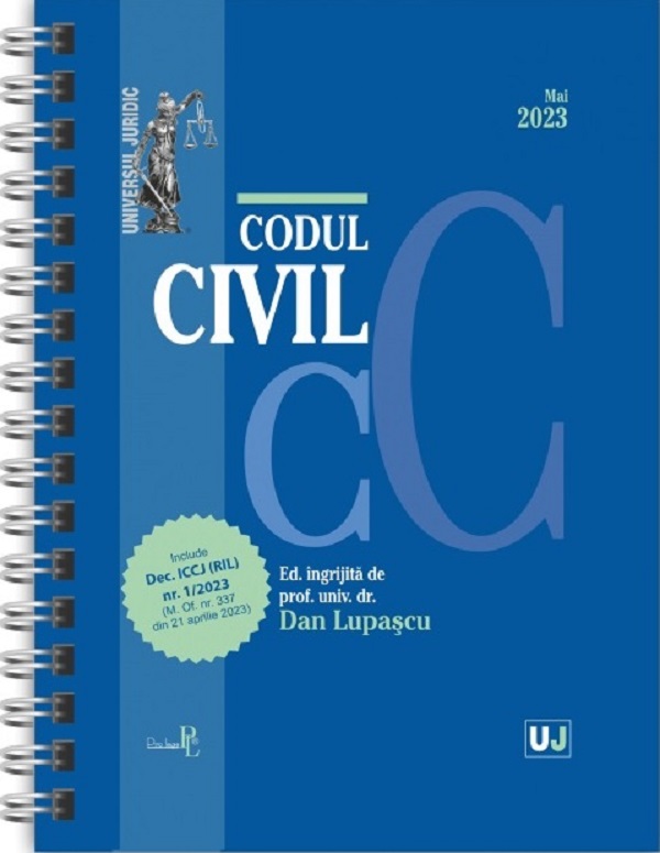Codul civil Mai 2023 Ed. Spiralata - Dan Lupascu