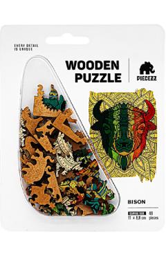 Imaginea produsului 'Puzzle 40 din lemn: Bizon'