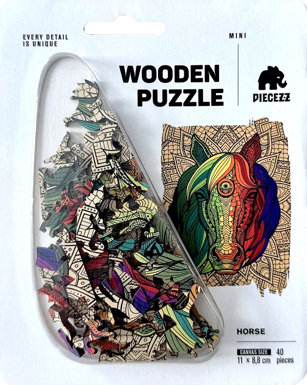 Puzzle 40 din lemn: Cal