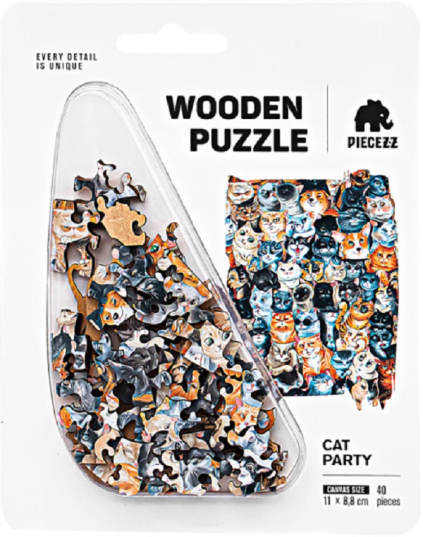 Puzzle 40 din lemn: Petrecerea pisicii