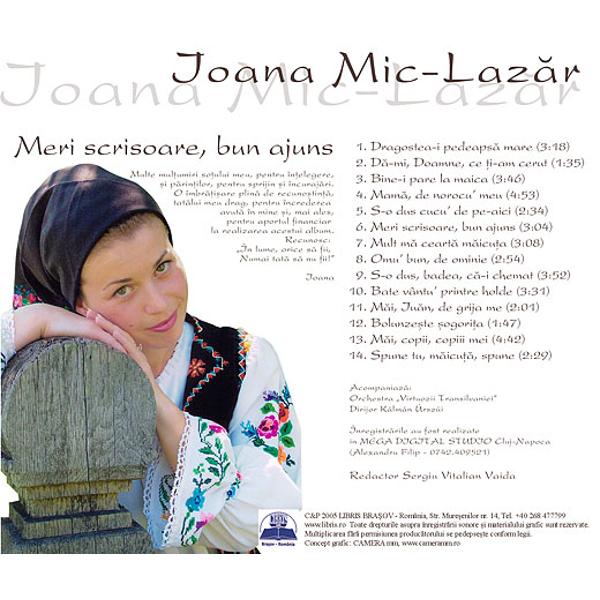  Ioana Mic Lazar - Meri Scrisoare, Bun Ajuns