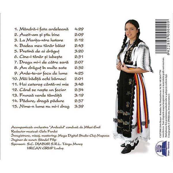 CD Oana Bogdana Pop - Mandra-i fata ardeleana