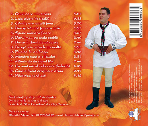 CD Stefan Barbatei - Dorul meu pe unde umbla