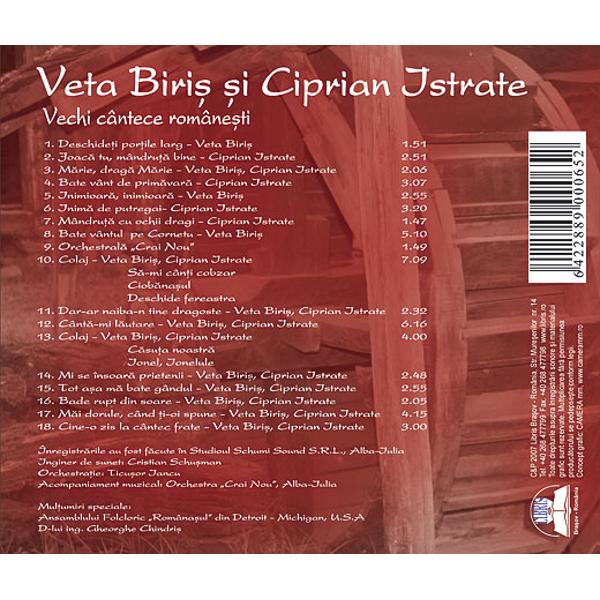 Cd Veta Biris Si Ciprian Istrate - Vechi Cantece Romanesti