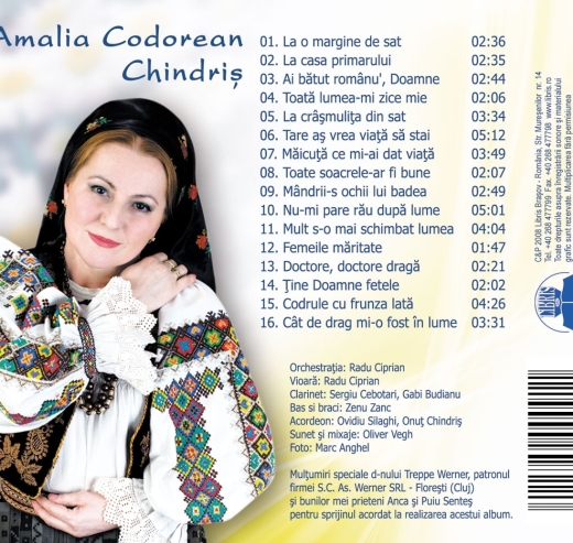CD Amalia Codorean Chindris - Maicuta ce mi-ai dat viata
