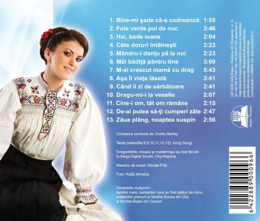 Imaginea produsului 'Cd Lavinia Goste - Bine-Mi Sade Ca-S Codreanca'