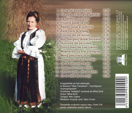 CD Florina Trif - Dorul meu de l-as canta