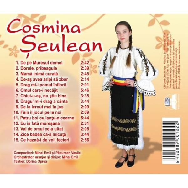 Cd Cosmina Seulean - De Pe Muresul Domol
