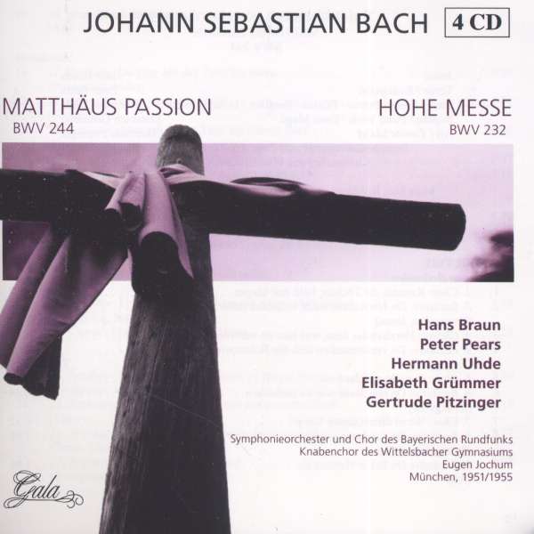 Imaginea produsului '4CD Bach - Matthaus Passion, Hohe Messe - Eugen Jochum'