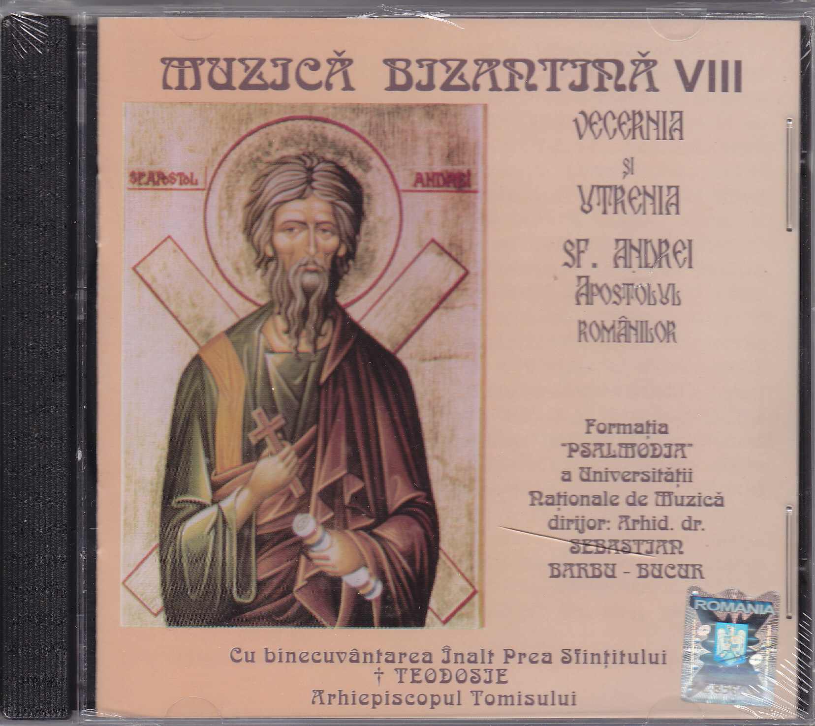 Imaginea produsului 'Cd Muzica Bizantina Viii - Vecernia Si Utrenia Sf. Andrei, Apostolul Romanilor'
