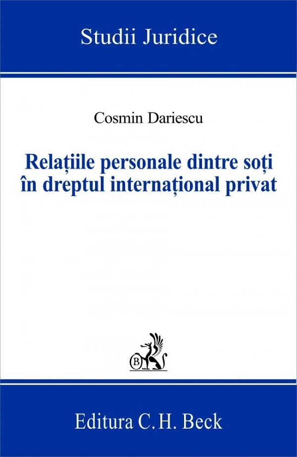 Relatiile personale dintre soti in dreptul international privat - Cosmin Dariescu