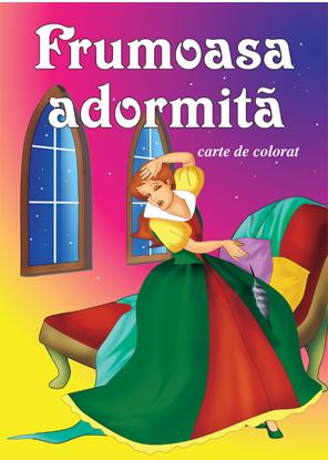 Coperta cărții 'Frumoasa adormita - Carte de colorat'