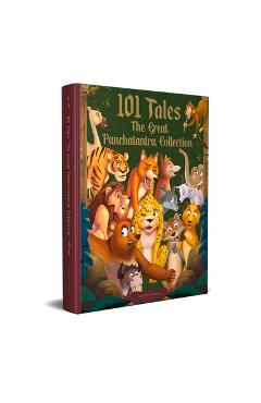 Poza produsului 101 Tales the Great Panchatantra Collection: Collection of Witty Moral Stories for Kids for Personality Development (Hardback) - Wonder House Books