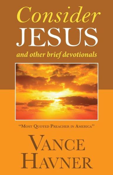 Coperta cărții 'Consider Jesus - Vance Havner'