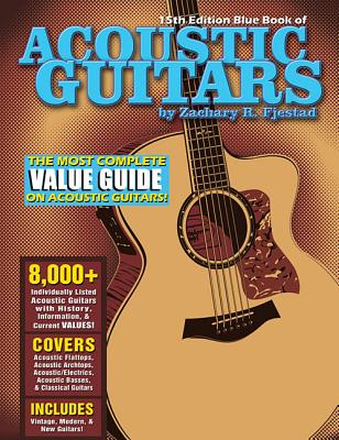 Coperta cărții 'Blue Book of Acoustic Guitars - Zachary R. Fjestad'