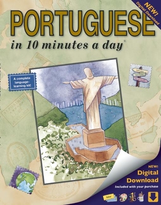 Portuguese in 10 Minutes a Day: Language Course for Beginning and Advanced Study. Includes Workbook, Flash Cards, Sticky Labels, Menu Guide, Software - Kristine K. Kershul