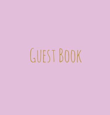 Wedding Guest Book, Bride and Groom, Special Occasion, Comments, Gifts, Well Wish's, Wedding Signing Book, Pink and Gold (Hardback) - Lollys Publishing