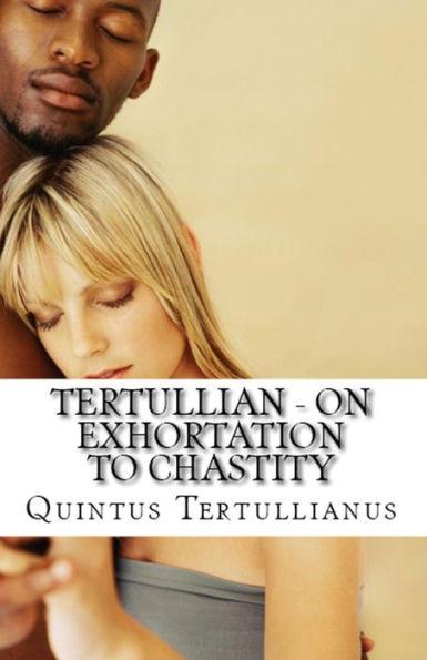 Coperta cărții 'On Exhortation to Chastity - Tertullian'