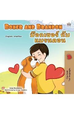 Coperta cărții 'Boxer and Brandon (English Thai Bilingual Book for Kids) - Kidkiddos Books'