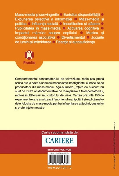 Coperta cărții '150 de experimente pentru a intelege manipularea mediatica - Sebastien Bohler'