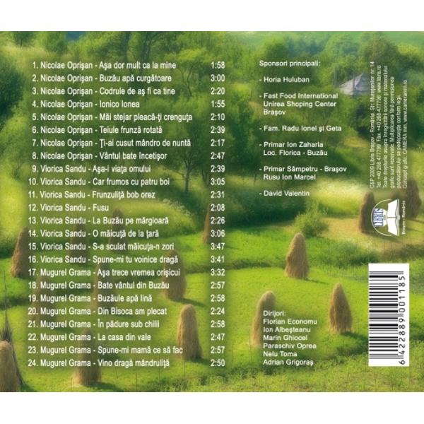 Cd Interpreti Din Zona Buzaului - Nicolae Oprisan, Viorica Sandu, Mugurel Grama