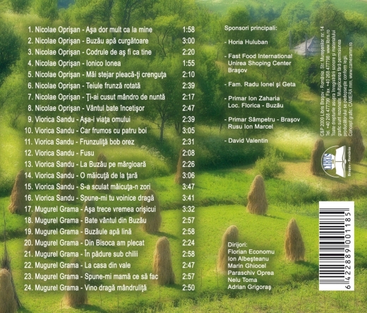 Cd Interpreti Din Zona Buzaului - Nicolae Oprisan, Viorica Sandu, Mugurel Grama