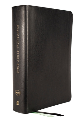 Nkjv, Evangelical Study Bible, Bonded Leather, Black, Red Letter, Comfort Print: Christ-Centered. Faith-Building. Mission-Focused. - Thomas Nelson