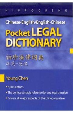 Coperta cărții 'Chinese-English/English-Chinese Pocket Legal Dictionary - Young Chen'