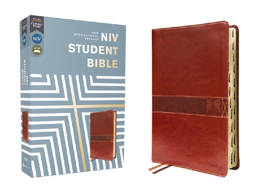 Niv, Student Bible, Leathersoft, Brown, Thumb Indexed, Comfort Print - Philip Yancey