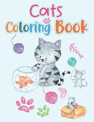 Cat Coloring Book: A Cute Coloring Book for Girls, Boys, and Cat Lovers, kitten coloring book, Caticorn Coloring Book, Cat Activity Book - Jessica Aga