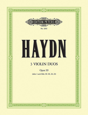 3 Duos Op. 99 for 2 Violins: Hob. VI: Anh. 1-3 (Set of Parts) - Joseph Haydn
