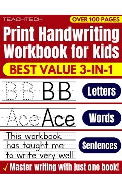Coperta cărții 'Print Handwriting Workbook for Kids: Learn Handwriting ABC printing practice workbook for Preschool, Pre K,'