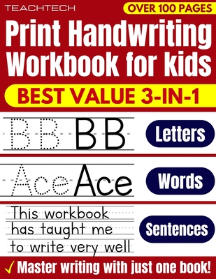 Coperta cărții 'Print Handwriting Workbook for Kids: Learn Handwriting ABC printing practice workbook for Preschool, Pre K,'