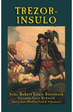 Coperta cărții 'Trezorinsulo: Treasure Island in Esperanto - Robert Louis Stevenson'