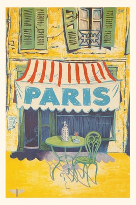 Vintage Journal Outdoor Cafe, Paris, France - Found Image Press