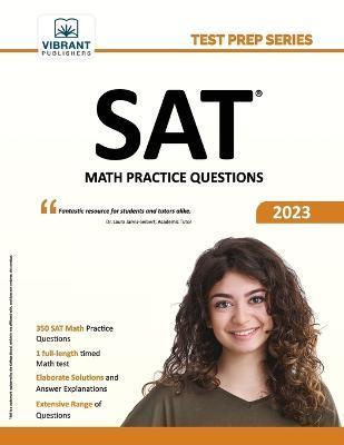 Coperta cărții 'SAT Math Practice Questions - Vibrant Publishers'