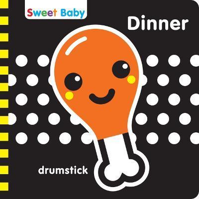 Sweet Baby Series Dinner 6x6 English: A High Contrast Introduction to Mealtime - 7. Cats Press
