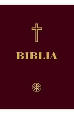 Coperta cărții 'Biblia mica aurie visinie 053'