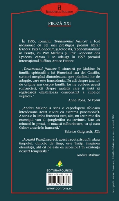 Testamentul francez - Andrei Makine