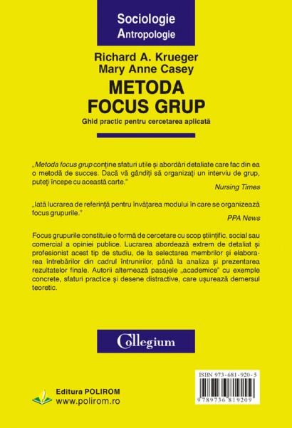 Metoda focus grup - Richard A. Krueger, Mary Anne4 Casey