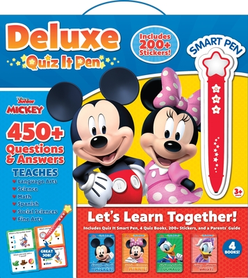 Disney Junior Mickey Mouse Clubhouse: Let's Learn Together! Deluxe Quiz It Pen Sound Book Set - Pi Kids